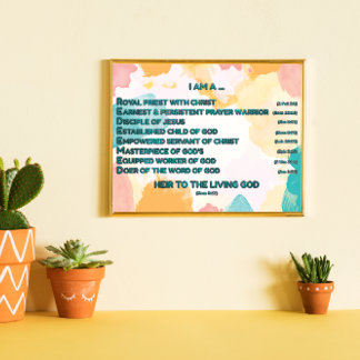 Affiche Affirmations bibliques arc-en-ciel w_Scripture 3