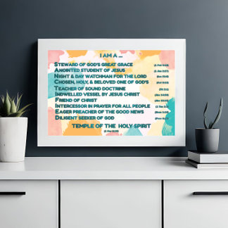 Affiche Affirmations bibliques arc-en-ciel w_Scripture 4