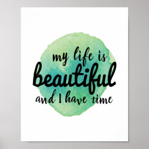 Affiche affirmations d'amour personnel pour l'acceptation