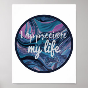Affiche affirmations de motivation quotidiennes pour le tr