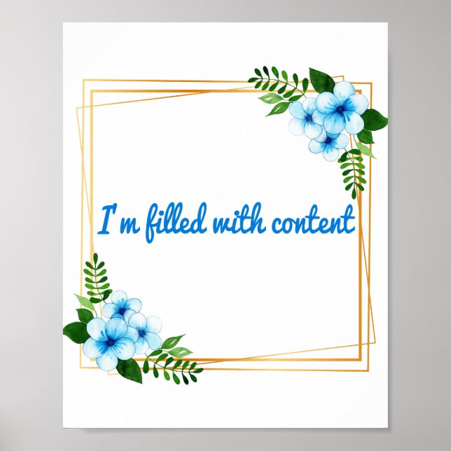 Affiche Affirmations de vibrations positives du matin (Devant)