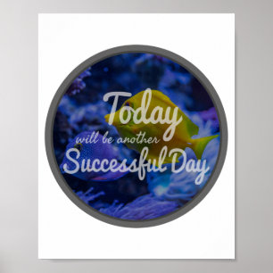 Affiche affirmations inspirantes quotidiennes pour le succ