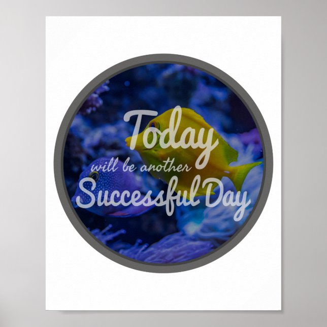Affiche affirmations inspirantes quotidiennes pour le succ (Devant)