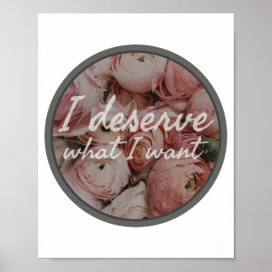 Affiche affirmations inspirantes quotidiennes pour le trav