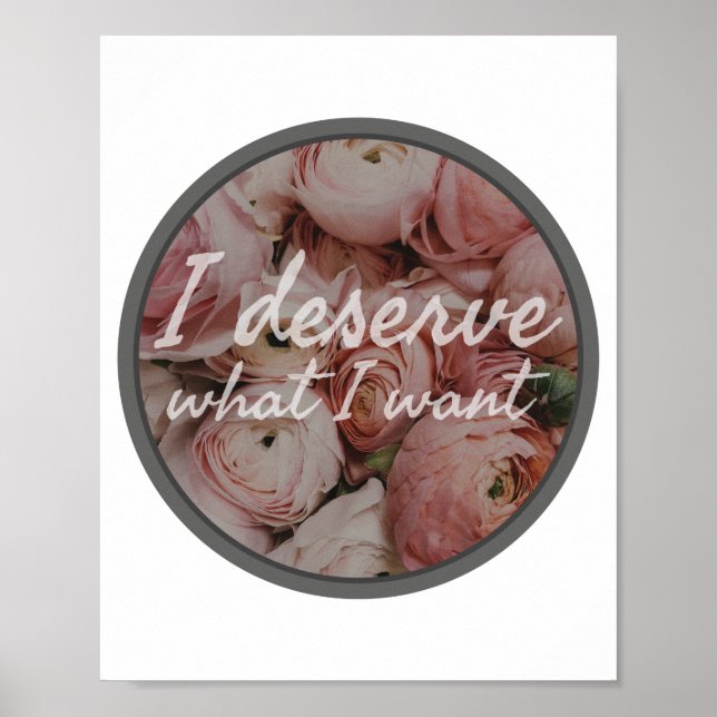 Affiche affirmations inspirantes quotidiennes pour le trav (Devant)