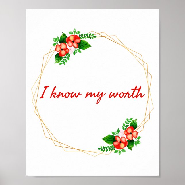 Affiche affirmations motivationnelles pour la vie (Devant)