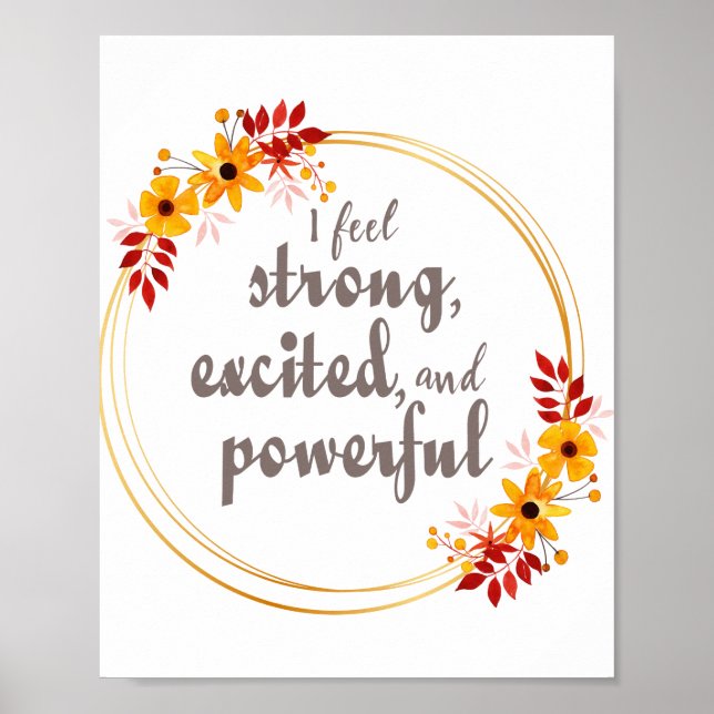 Affiche affirmations motivationnelles pour l'acceptation d (Devant)