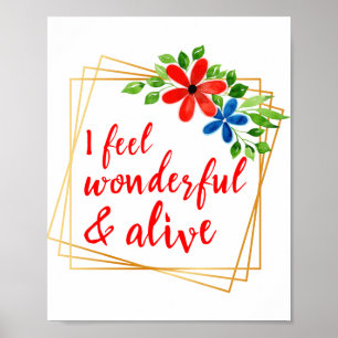 Affiche affirmations motivationnelles pour l'amour-propre 