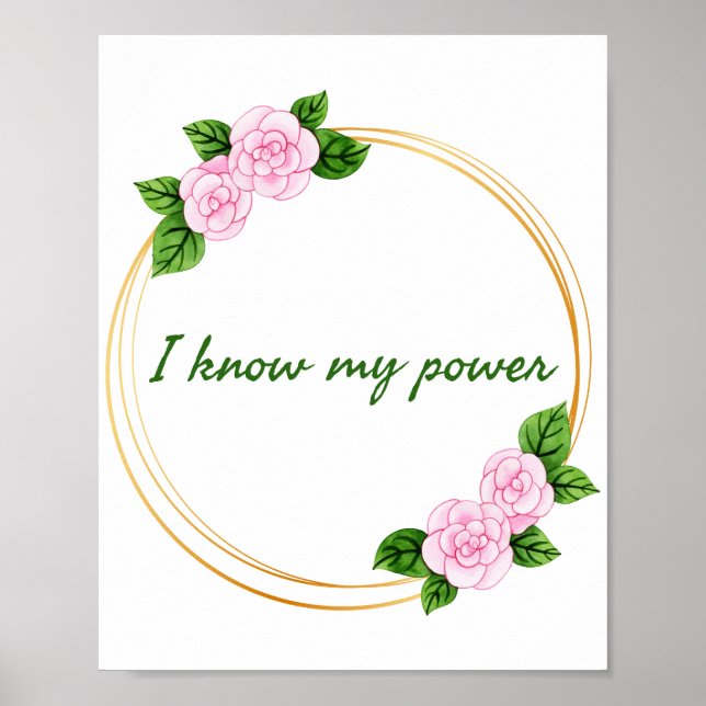 Affiche affirmations motivationnelles pour le travail (Devant)