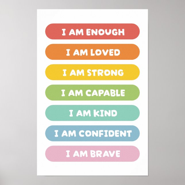 Affiche Affirmations positives (Devant)