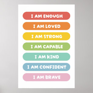 Affiche Affirmations positives
