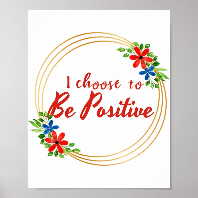 Affiche affirmations positives citations pour acceptation  (Devant)