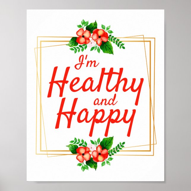 Affiche affirmations positives citations pour le travail e (Devant)