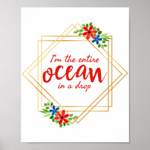 Affiche affirmations positives pour l'acceptation de soi