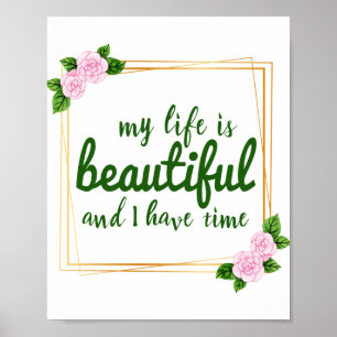 Affiche affirmations positives pour l'acceptation du trava