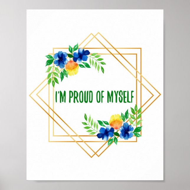 Affiche affirmations positives pour le matin (Devant)