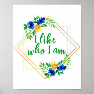 Affiche affirmations positives pour le succès et l'amour d