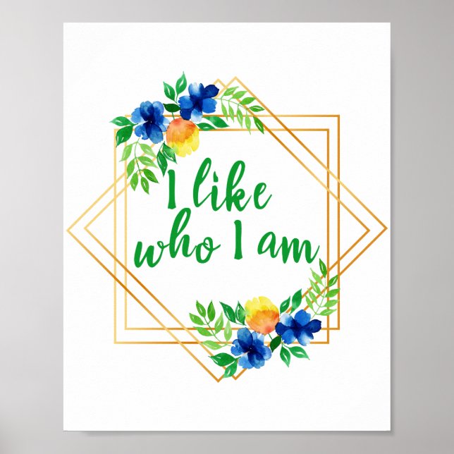 Affiche affirmations positives pour le succès et l'amour d (Devant)