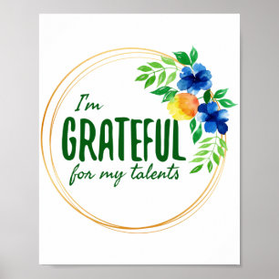 Affiche affirmations positives pour le travail