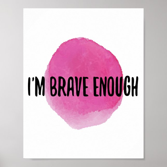 Affiche affirmations positives pour les autosoins (Devant)