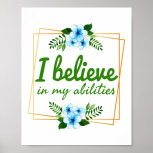 Affiche affirmations positives pour les travailleurs du se