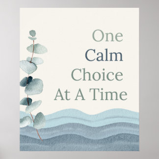 Affiche Affirmations pour une classe calme