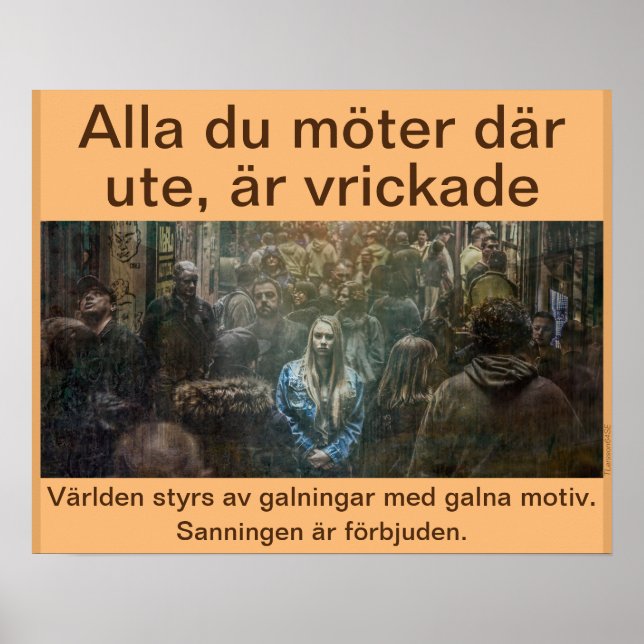 Affiche Affisch — Alla är vrickade (Devant)