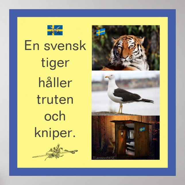 Affiche Affisch — En svensk tiger (Devant)