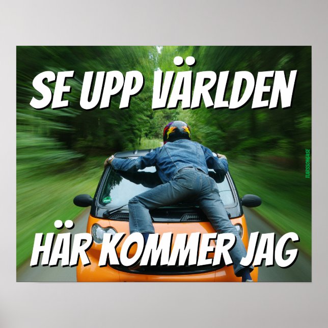 Affiche Affisch — Se upp världen (Devant)