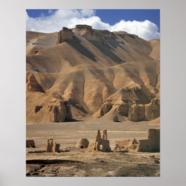 Affiche Afghanistan, vallée de Bamian. Ancien argile (Devant)