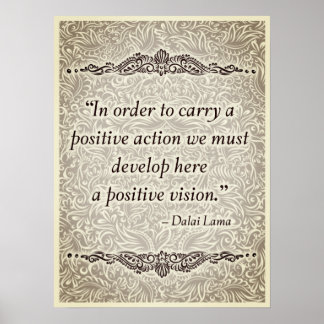 Affiche Afin de porter un positif - Citation positive