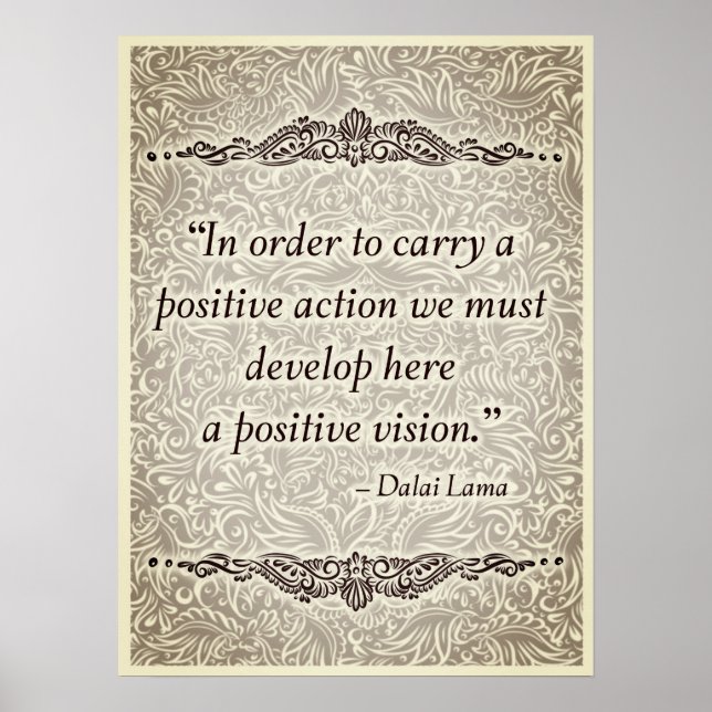 Affiche Afin de porter un positif - Citation positive (Devant)