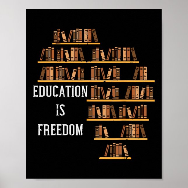 Affiche Africa Education Is Freedom Enseignant d'Histoire  (Devant)