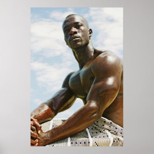 Affiche Africain assis