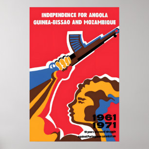 Affiche africaine des années 1970 Jeunesse démocra