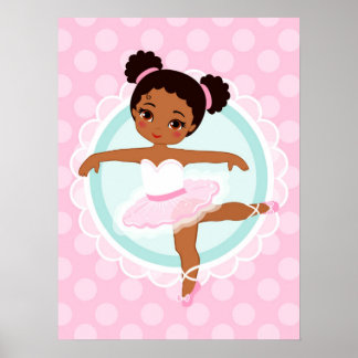 Affiche African American Ballerina