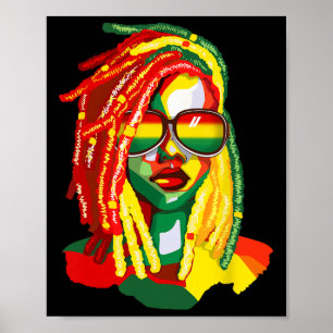 Affiche African American Women Art Black History Junetent