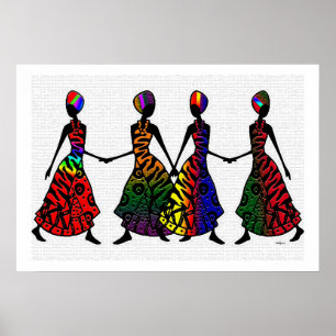 Affiche African Dance Of Sisterhood