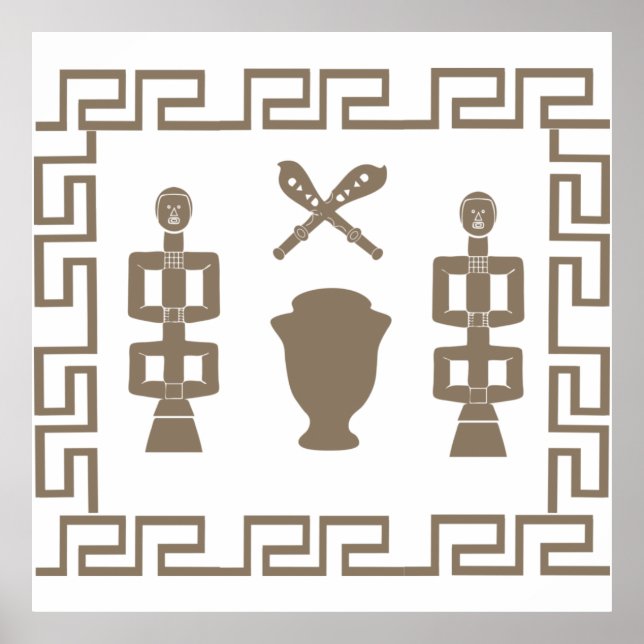 Affiche african tribe warrior ritual (Devant)