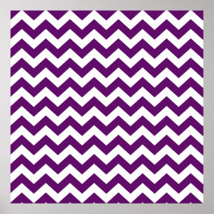 Affiche African Violet Safari Chevron