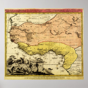 Affiche AfricaPanoramic occidental MapWestern Afrique 3