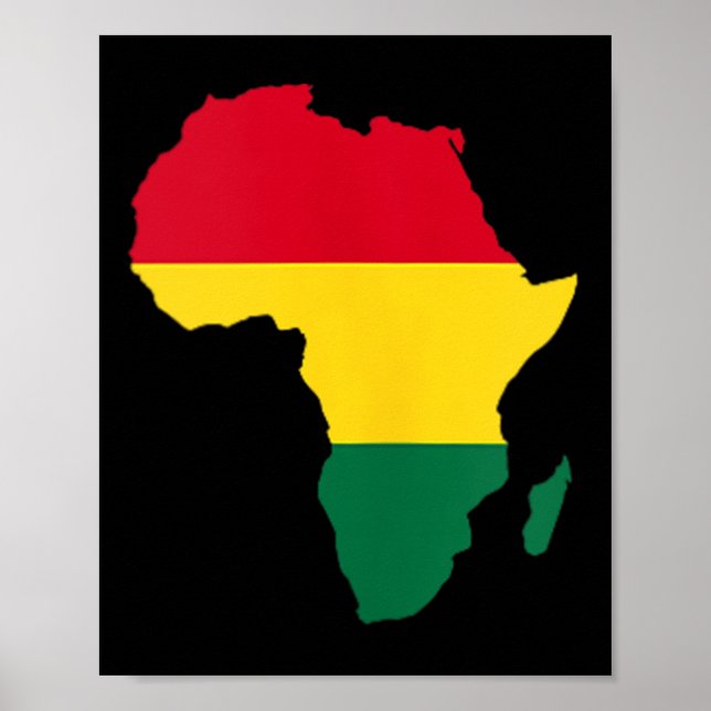 Affiche Afrique Afrique Amérique Noire Mois Junete (Devant)