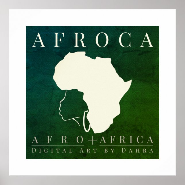 AFFICHE AFRIQUE AFRO (Devant)