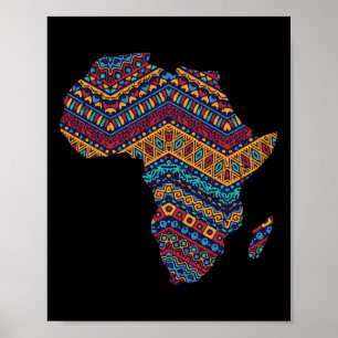 Affiche Afrique Drapeau Kente Cloth Black Pride Afrique Am