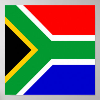 Affiche Afrique du Sud Drapeau Pays Afrique Accueil Fierté