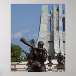 Affiche Afrique, Ghana, Accra. Nkrumah Mausolée, 2 dernier