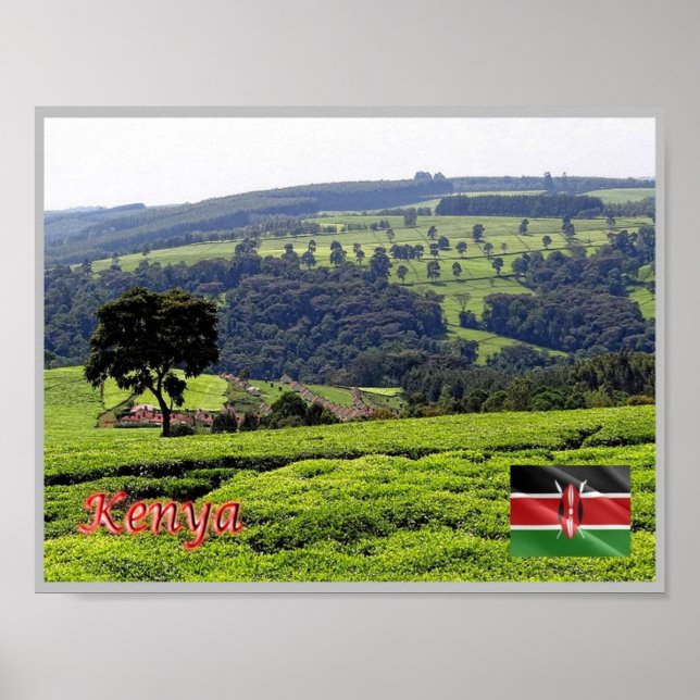 Affiche Afrique - Kenya - Panorama - (Devant)