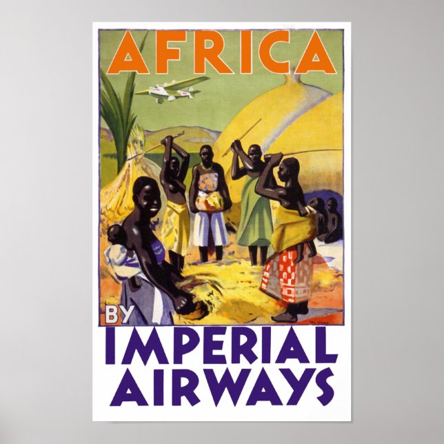 Affiche Afrique par Imperial Airways (Devant)