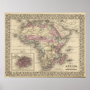 Affiche Afrique Sainte-Hélène