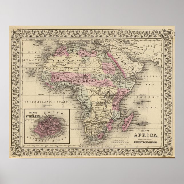Affiche Afrique Sainte-Hélène (Devant)